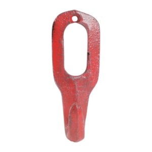 Κρεμάστρα MINRAI μαντέμι κόκκινο χρώμα RED 4 X 3.5 X 11.5 CM με 1 άγκιστρο για κρεμάστρα Ιδανική για χώρο μπάνιου η κουζίνας