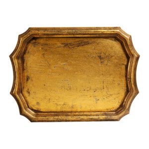 Δίσκος σερβιρίσματος Baroco old golden