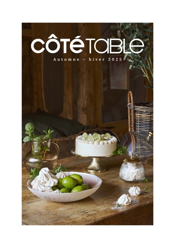 Cote Table Automn Hiver 2025
